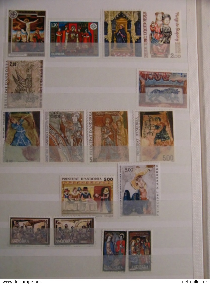 TB COLLECTION MONACO & ANDORRE TIMBRES ANCIENS / SEMI- MODERNES / MODERNES