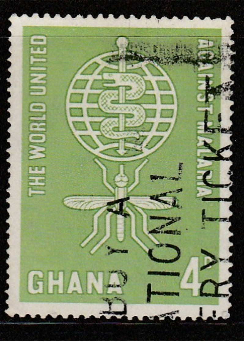 Ghana 1962 Malaria Eradication 4 P Multicoloured  SW 135 O Used - Ghana (1957-...)