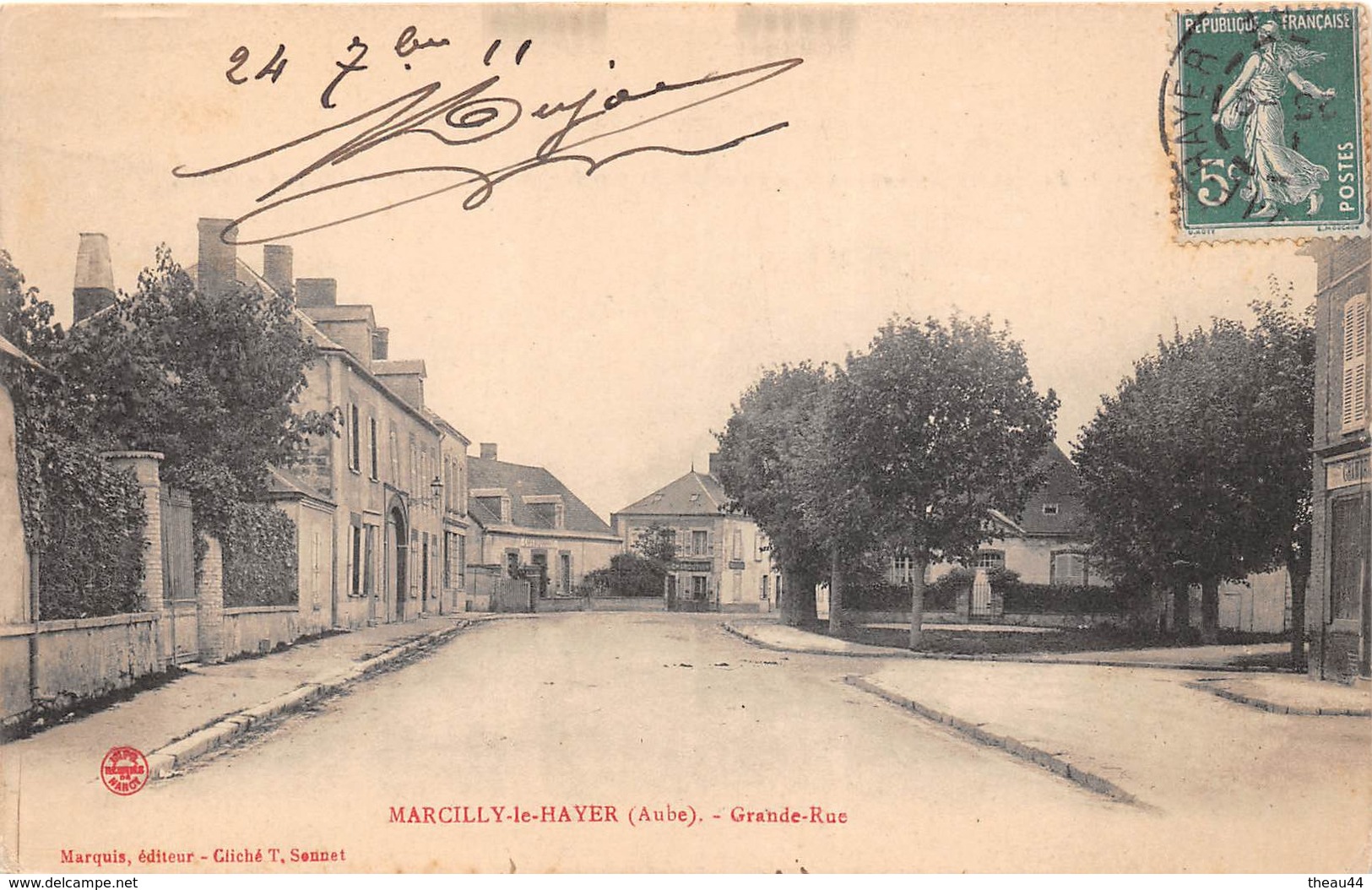 ¤¤   -   MARCILLY-le-HAYER    -   Grande-Rue    -  ¤¤ - Marcilly