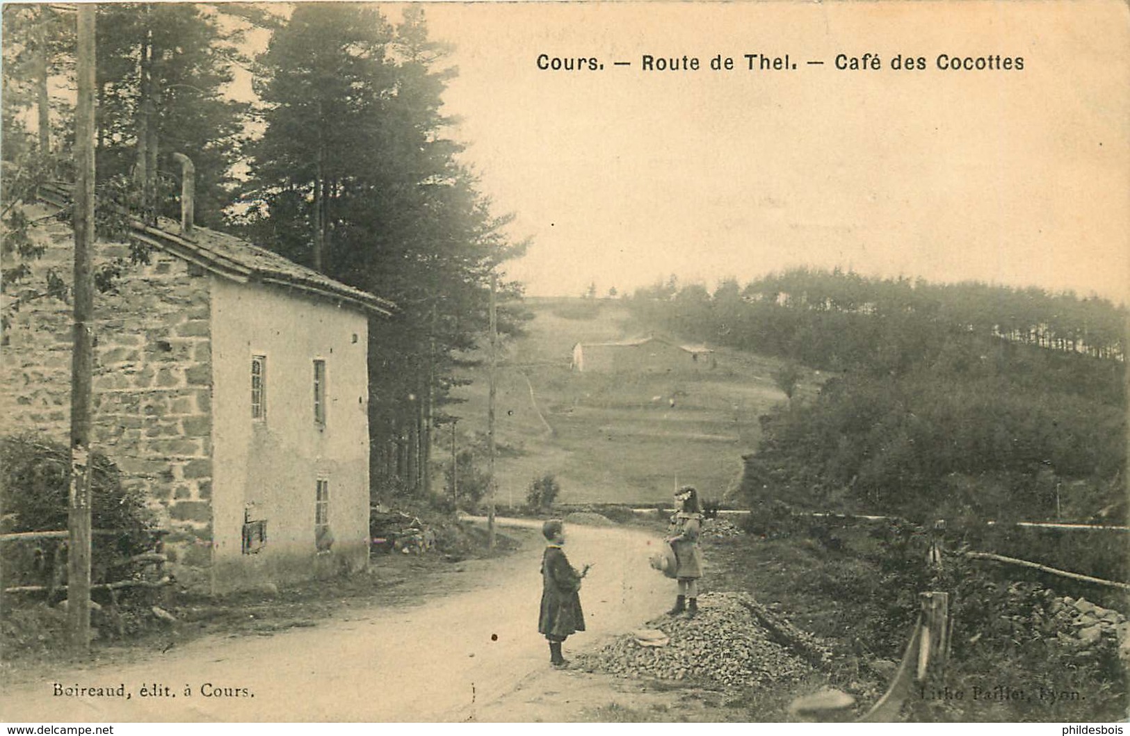 RHONE COURS  Route De Thel  CAFE DES COCOTTES - Cours-la-Ville