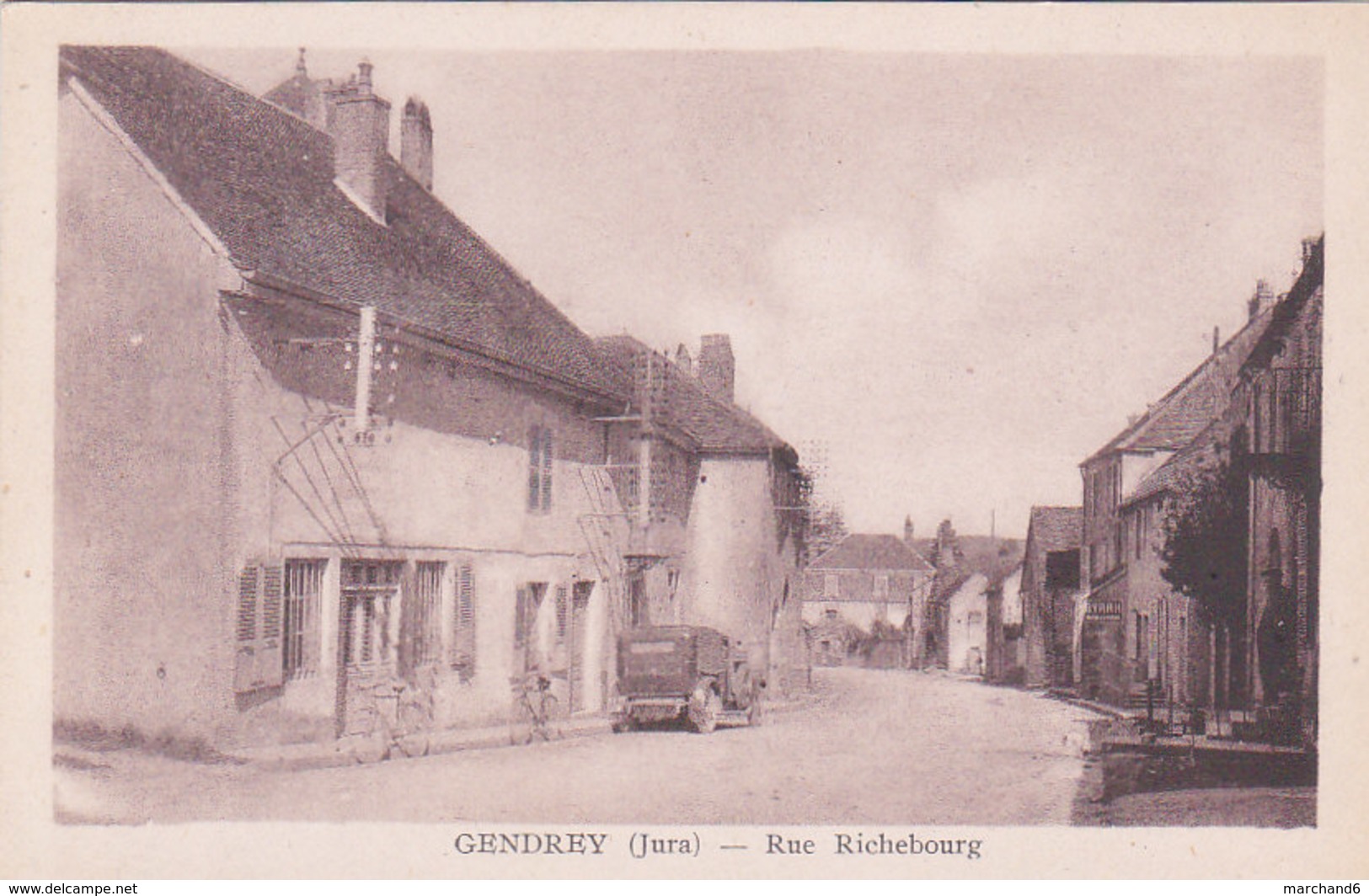 Jura Gendrey Rue Richebourg éditeur Cliché Karrer - Gendrey