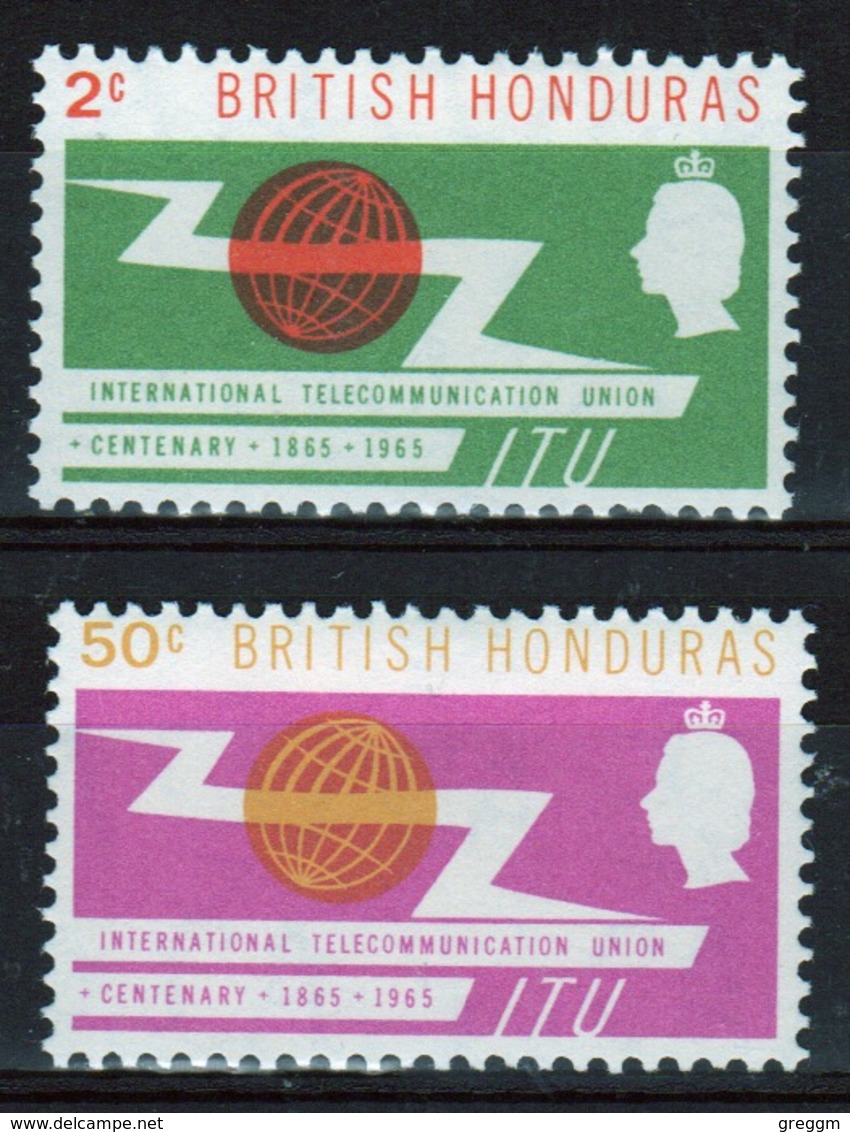 British Honduras 1965 Set Of Stamps Celebrating International Telecommunications Union. - British Honduras (...-1970)