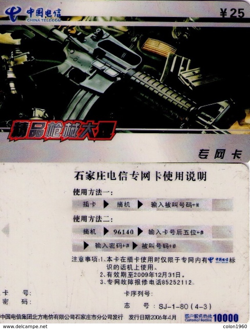 CHINA. SJ-1-80(4-3). GUN. (167) - Armée