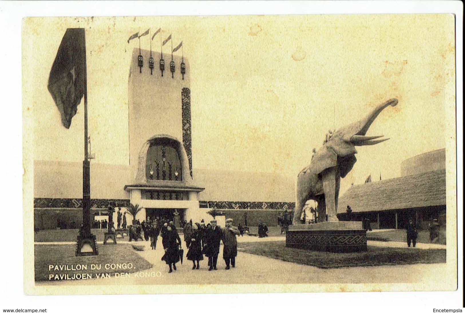 CPA Carte Postale- BELGIQUE -Bruxelles -Exposition De 1935-Pavillon Du Congo--S2668 - Wereldtentoonstellingen