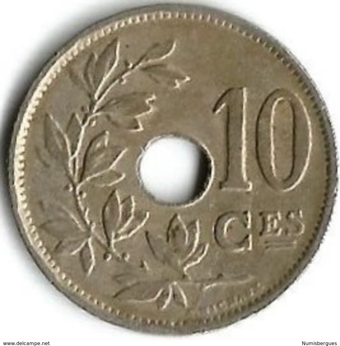 1 Pièce De Monnaie 10 Centimes 1921  Version Française - 10 Centimes