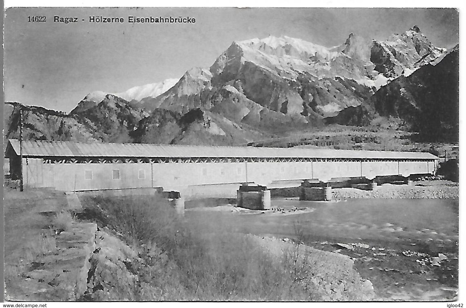 RAGAZ - Hölzerne Eisenbahnbrûcke - Autres & Non Classés