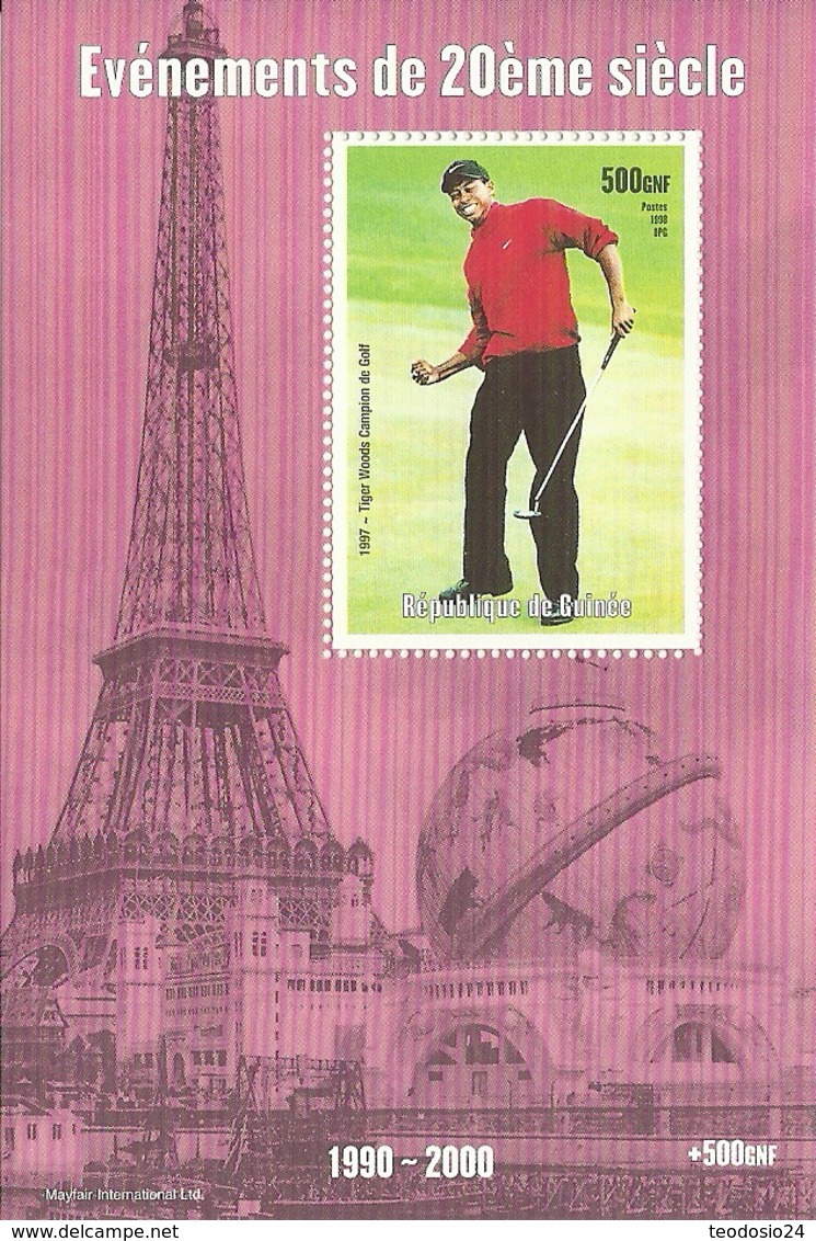 GUINEA  1998   ** MNH  GOLF TIGER WOODS - Golf