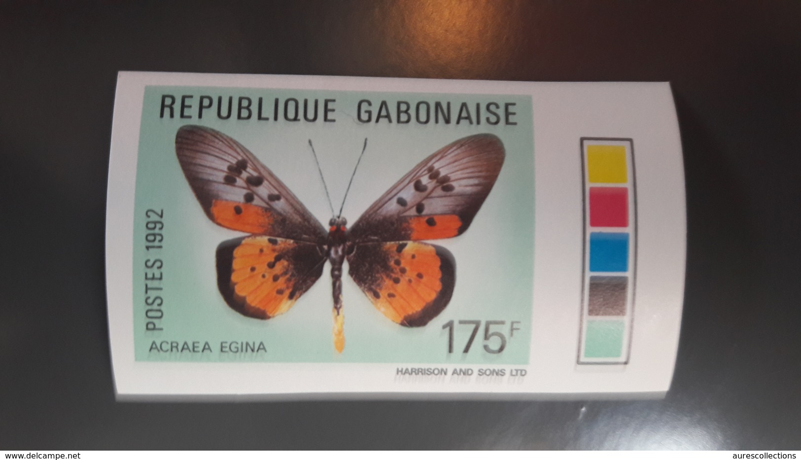 GABON 1992 PAPILLONS PAPILLON BUTTERFLY BUTTERFLIES - IMPERF IMPERFORATE ND NON DENTELE - RARE MNH - Gabon (1960-...)