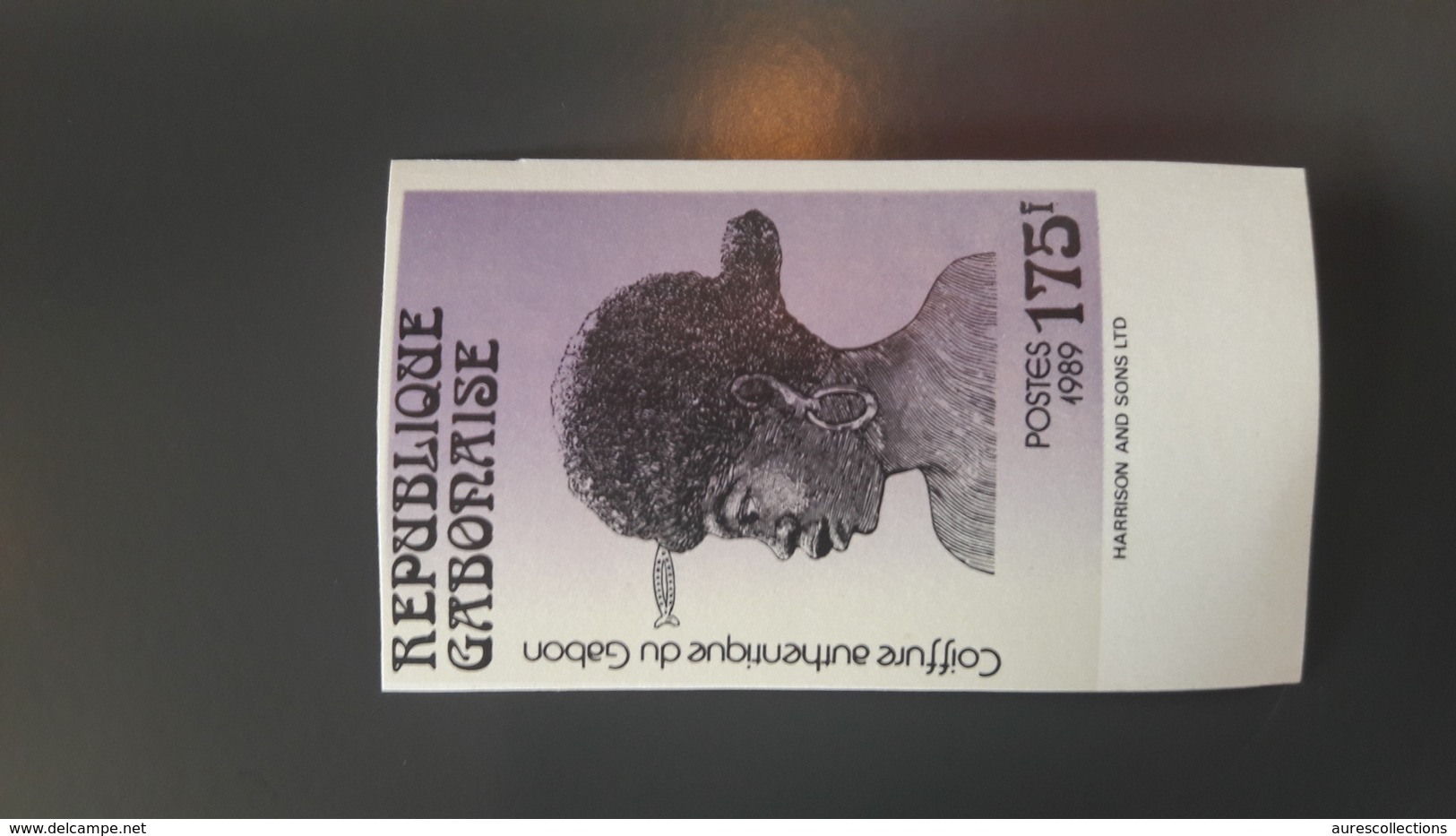 GABON 1989 COIFFURE AUTHENTIQUE HAIR HAIRSTYLE STYLE - IMPERF IMPERFORATE ND NON DENTELE - RARE MNH - Gabun (1960-...)