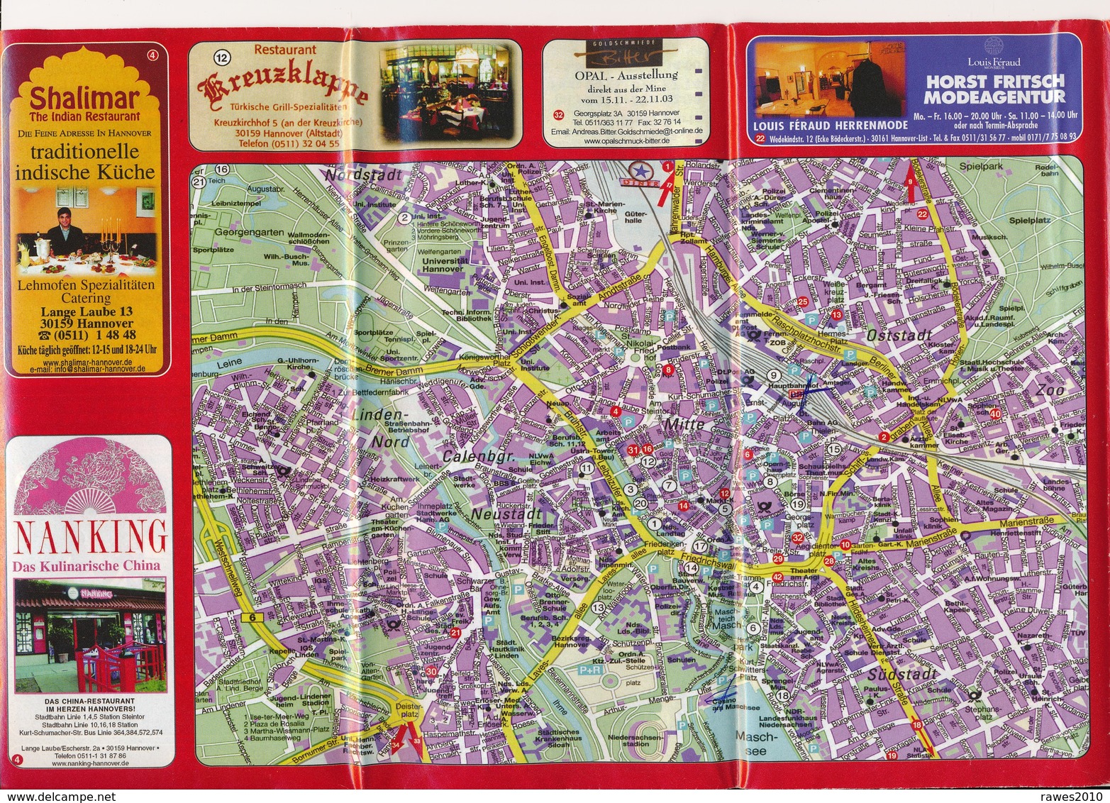 BRD Hannover 2003 City Info Mit Stadtplan - Altri & Non Classificati