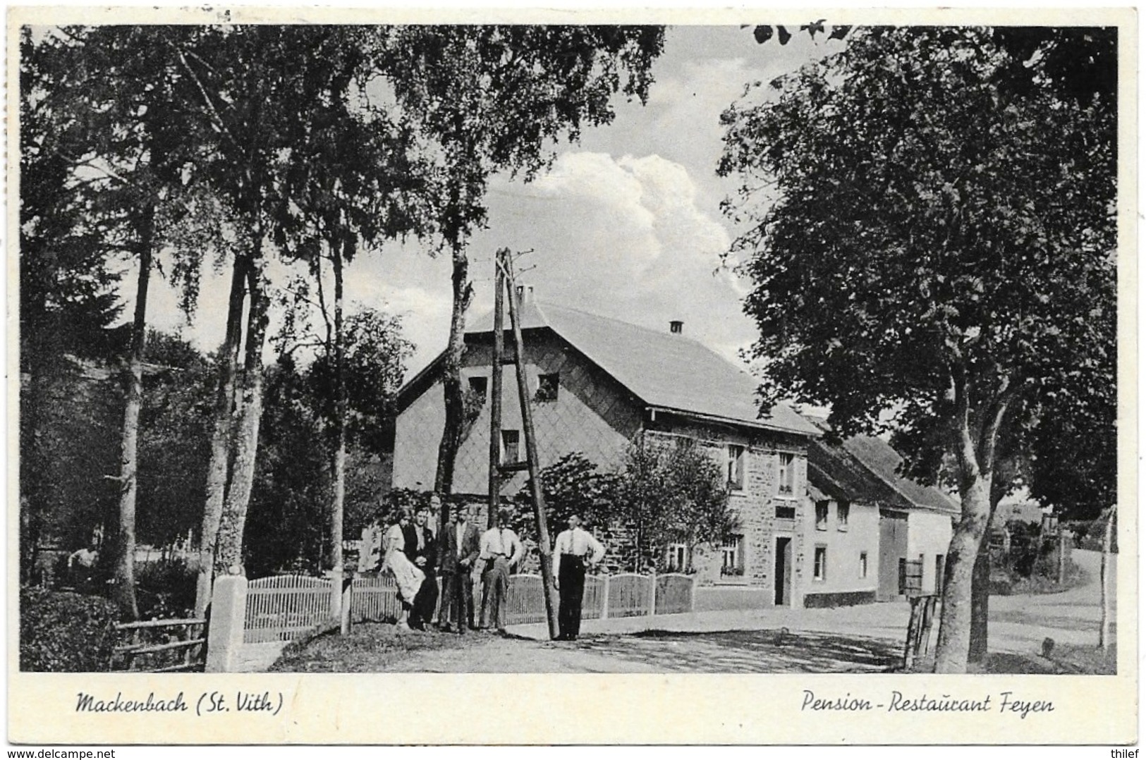 Mackenbach NA1: Pension-Restaurant Feyen 1938 - Saint-Vith - Sankt Vith