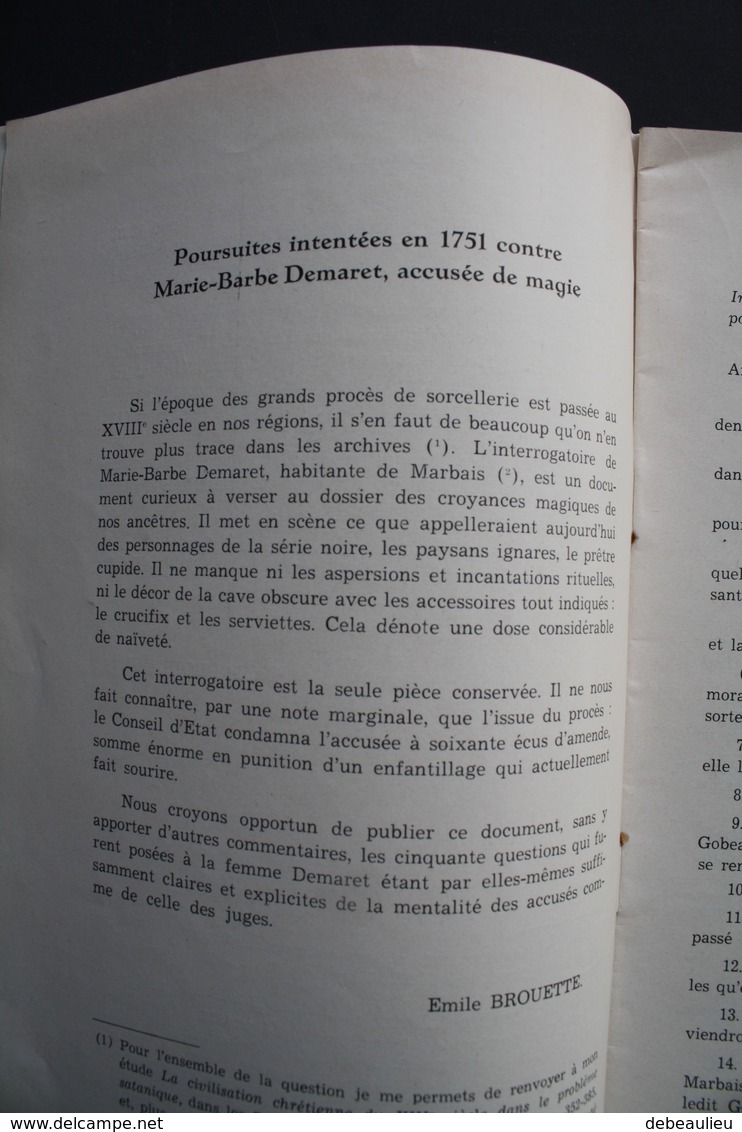 Jean Onckelin, Onzième Abbé D'Aulne, Marie-Barbe Demaret, Accusée De Magie, Trazegnies, Marcinelle, Thuin+Salzinnes - Archéologie