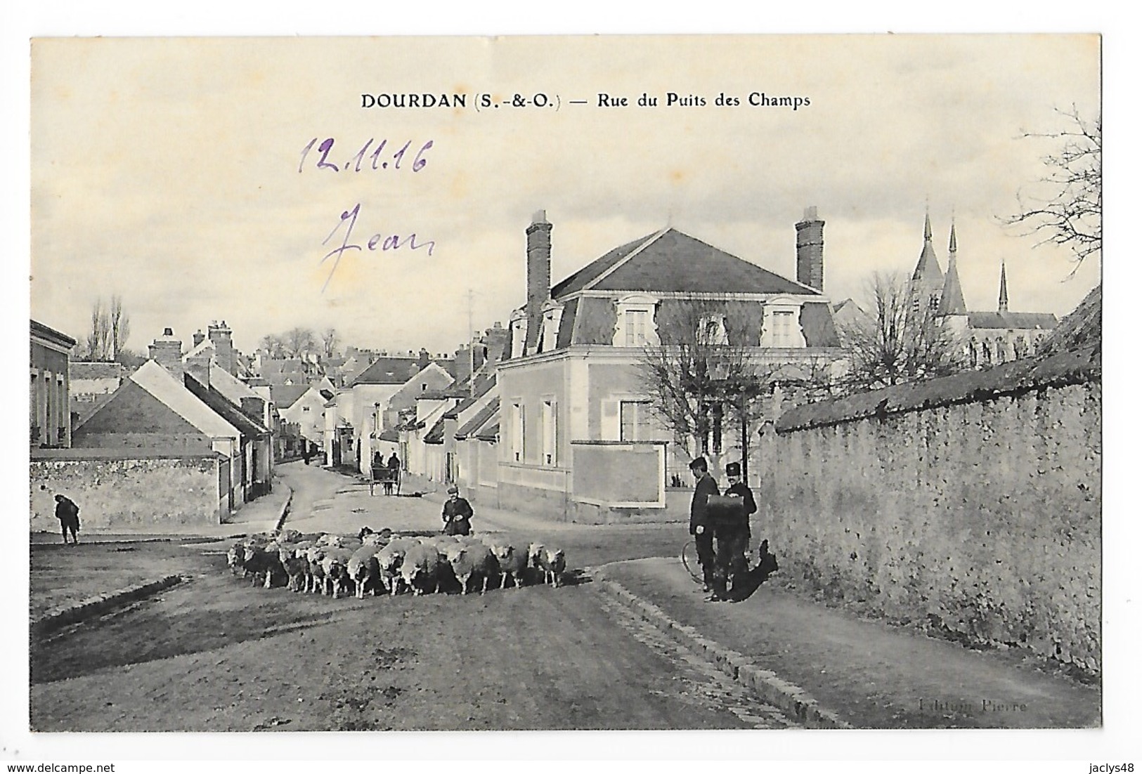 DOURDAN  (cpa 91)  Rue Du Puits Des Champs  -  L 1 - Dourdan