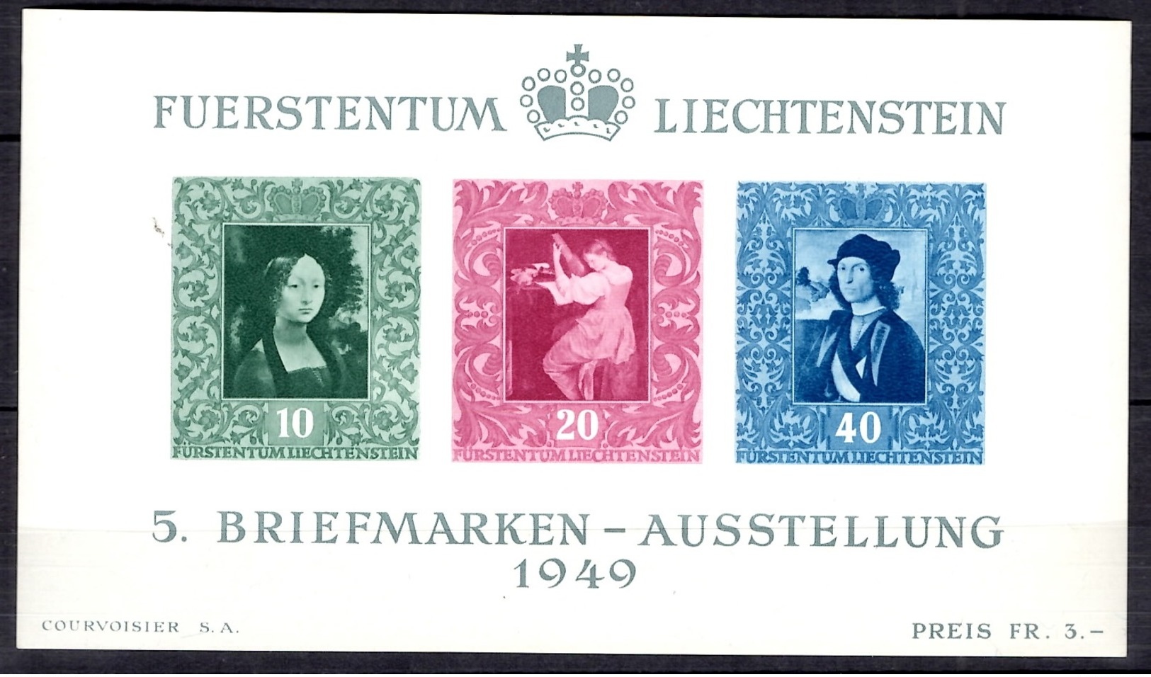 Liechtenstein Bloc-feuillet YT N° 8 Neuf ** MNH. TB. A Saisir! - Blocs & Feuillets