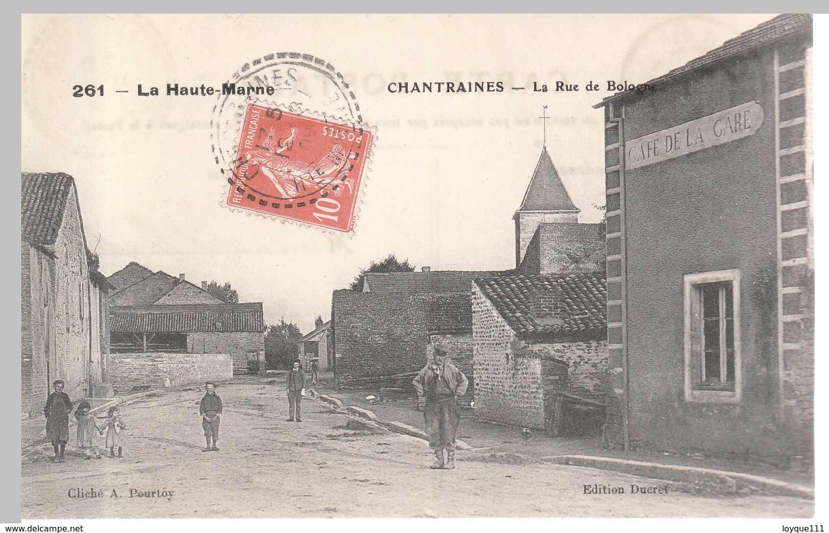 Chantraines - La Rue De Bologne (café De La Gare) - Other & Unclassified