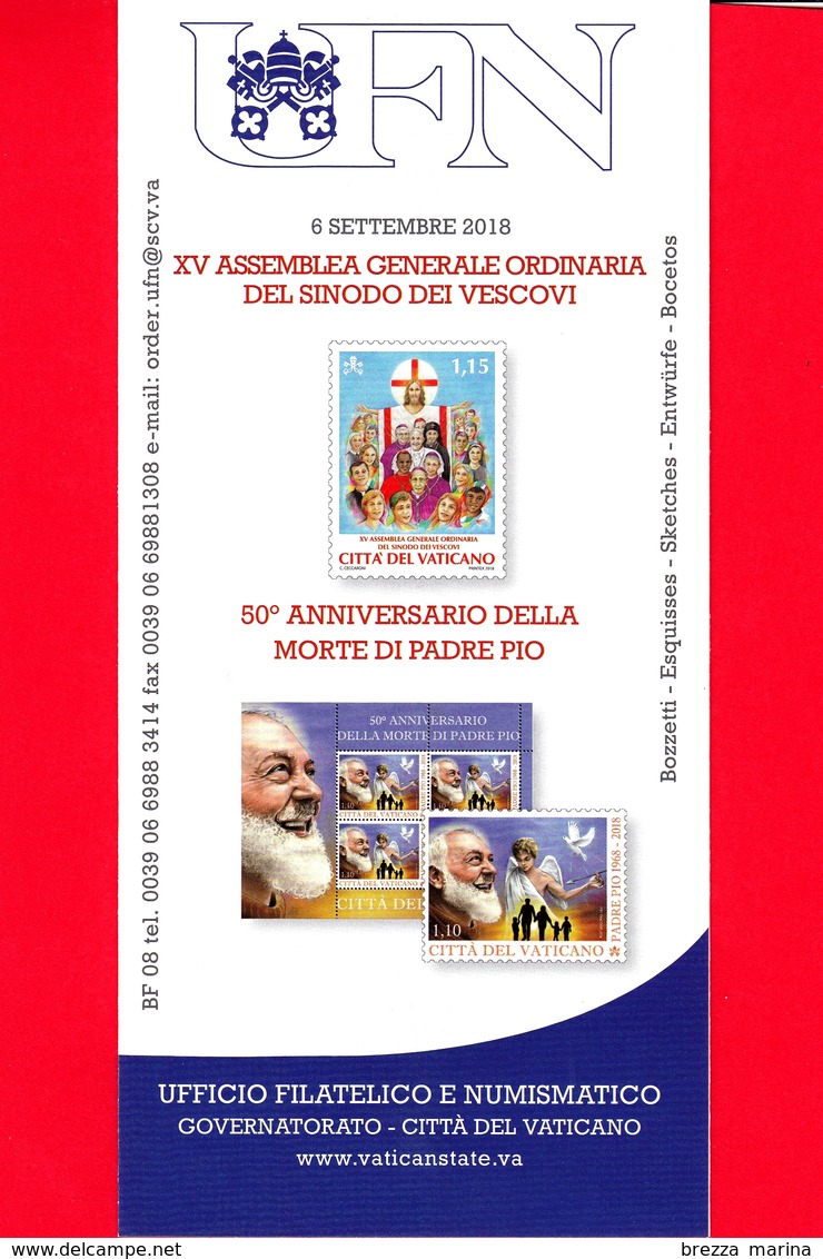 Nuovo - VATICANO - 2018 - Bollettino Ufficiale - Sinodo Dei Vescovi - Padre Pio - BF 08 - Covers & Documents