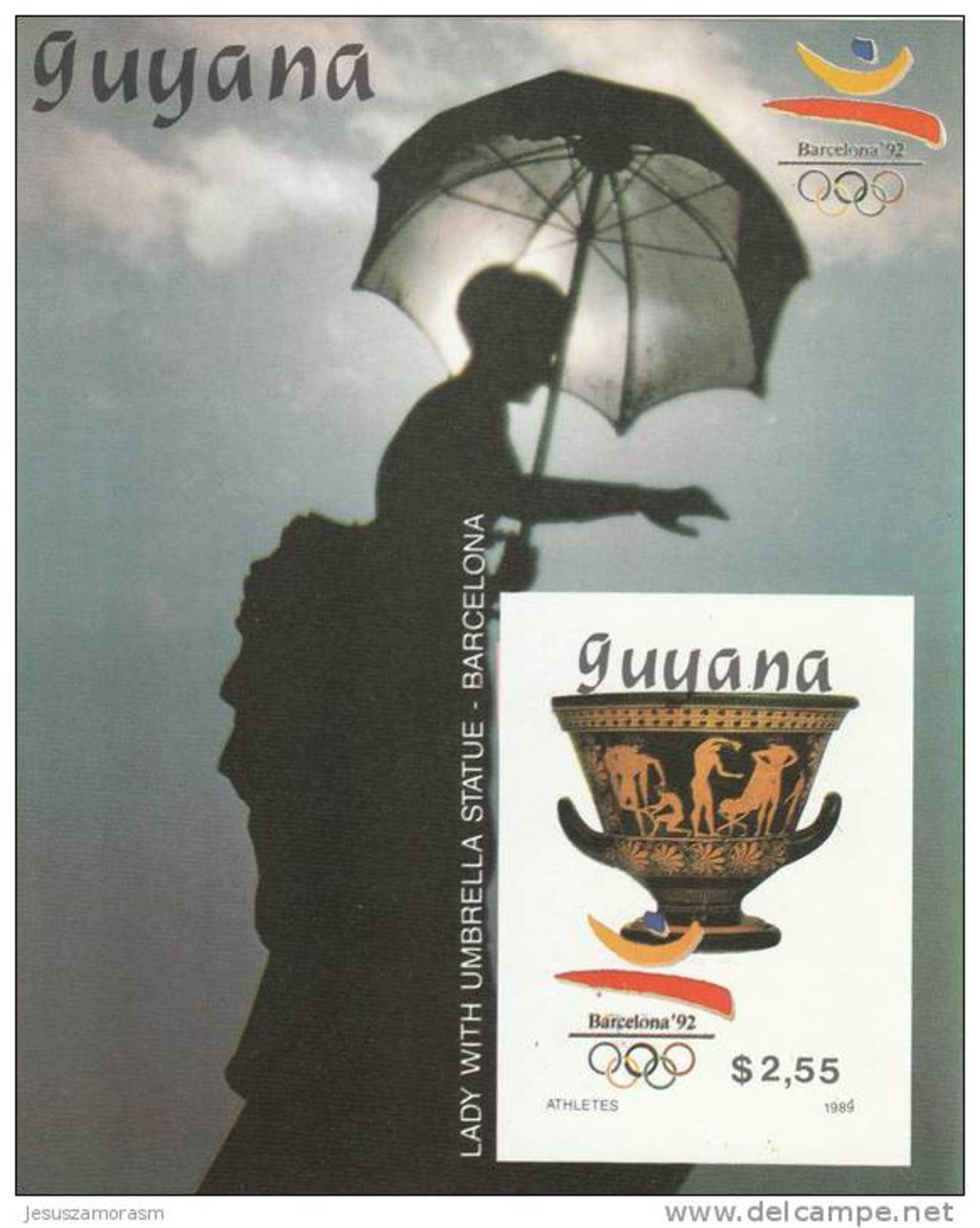 Guyana Hb Michel 65B Al 70B SIN DENTAR - Verano 1992: Barcelona