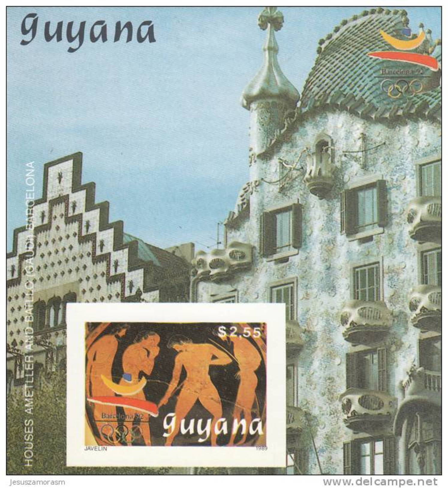 Guyana Hb Michel 65B Al 70B SIN DENTAR - Verano 1992: Barcelona