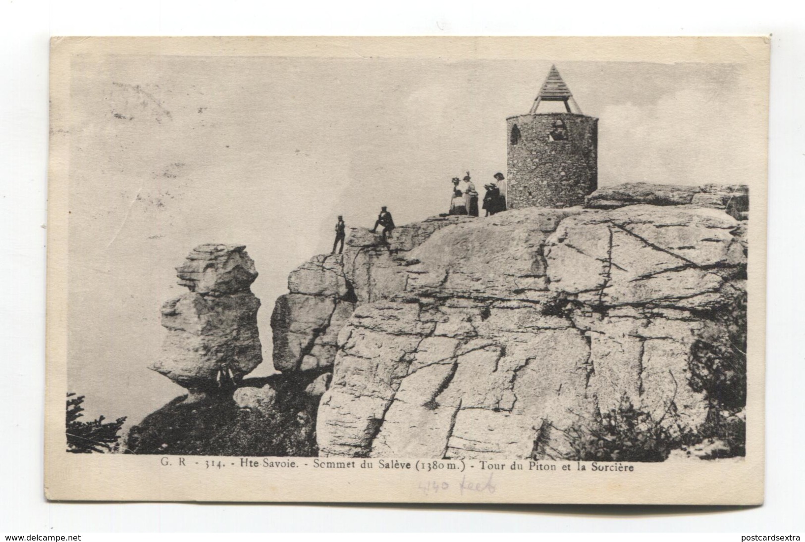 Sommet Du Salève - Tour Du Piton Et La Sorcière - 1930 Used Postcard - Other & Unclassified