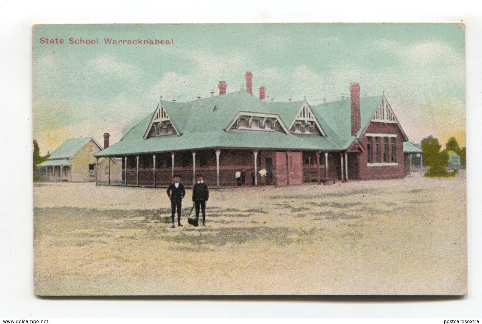 Warracknabeal, Victoria - State School - Early Australia Postcard - Other & Unclassified