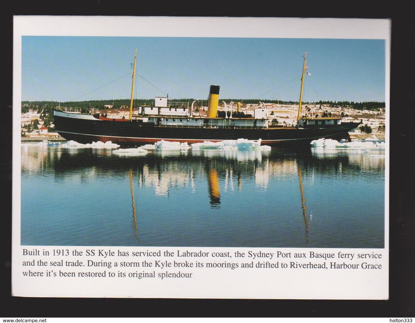 NEWFOUNDLAND - SS KYLE At Harbour Grace - Letter Card - Unused - Sonstige & Ohne Zuordnung