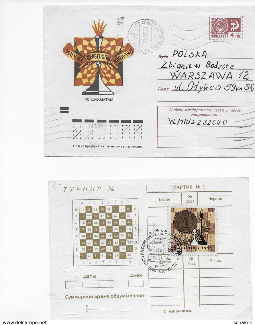 USSR; Chess; Nice Collection Of More Then 90 Different Chess Cancels; All On Scan; See Description - Verzamelingen