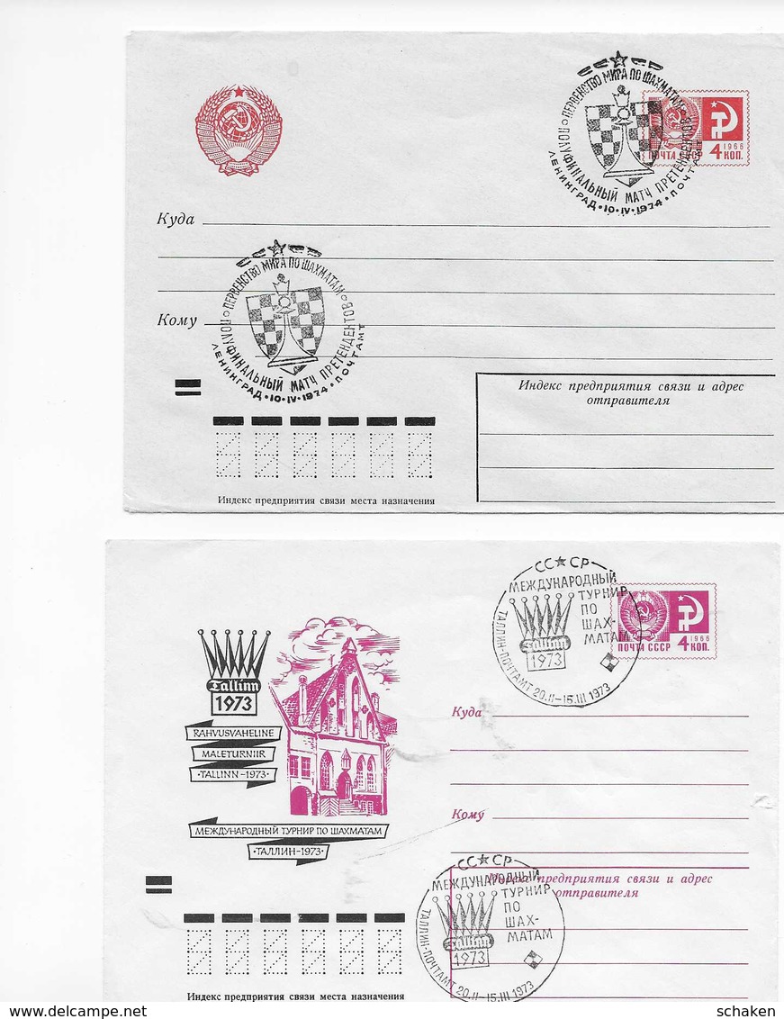 USSR; Chess; Nice Collection Of More Then 90 Different Chess Cancels; All On Scan; See Description - Verzamelingen