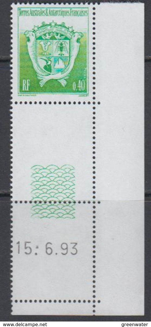 TAAF 1994 Arms / Wappen  1v (corner, Printing Date) ** Mnh (40893E) - Ungebraucht