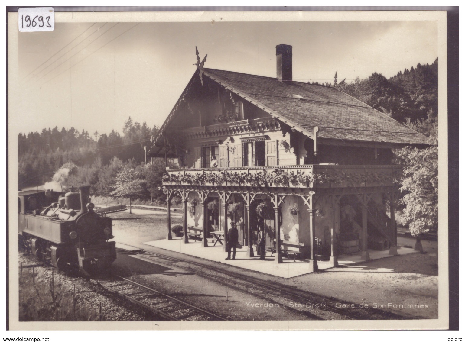 FORMAT 10x15cm - DISTRICT D'ORBE - GARE DES SIX FONTAINES - TRAIN - BAHN - TB - Orbe