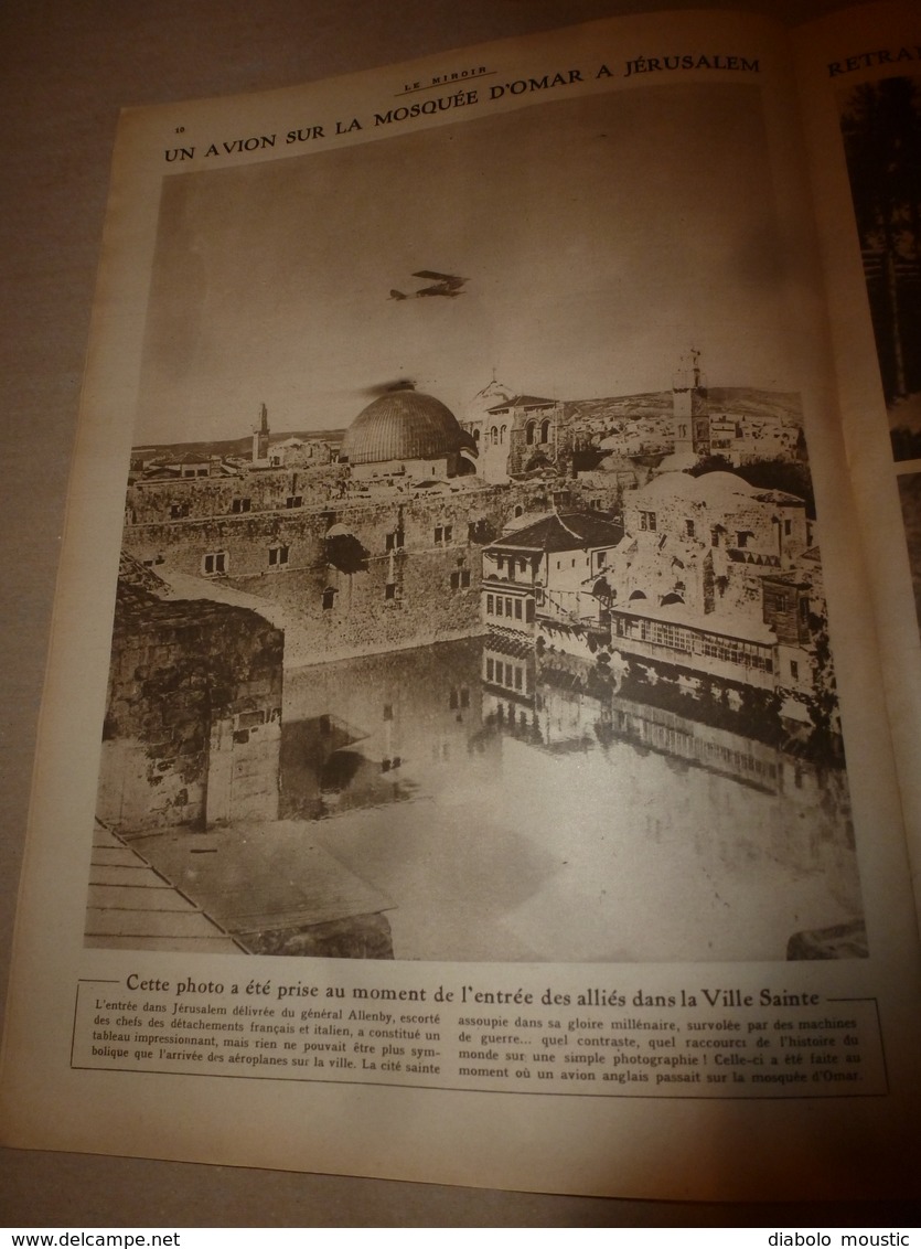 1918 LE MIROIR:Spahis & muletiers à Touahr (Maroc);Révolution en Russie;Epernay;Armée belge;Mosquée d'Omar; Piave;etc