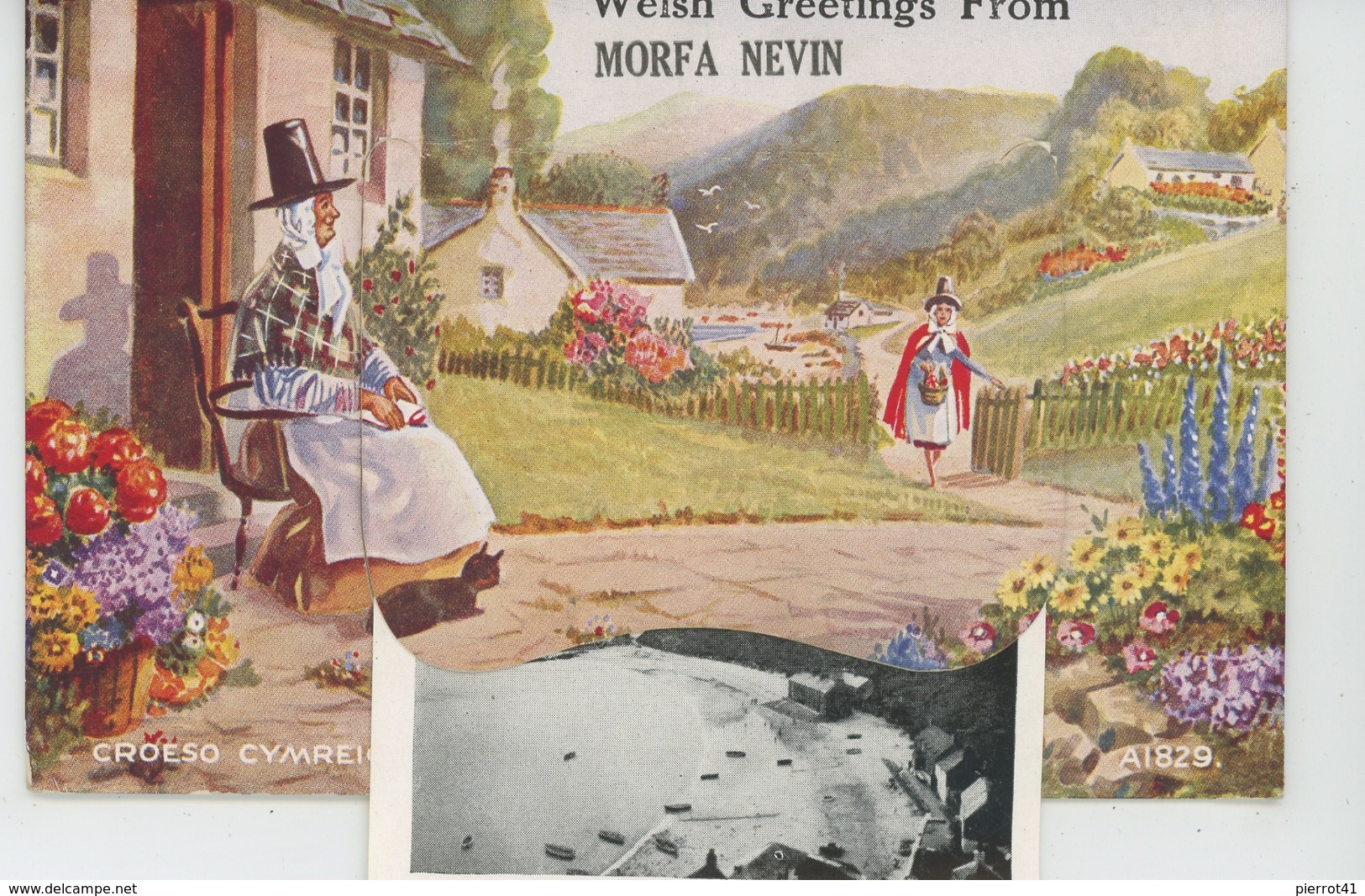 ROYAUME UNI - PAYS DE GALLES - Jolie Carte à Sytème 10 Vues "WELSH GREETINGS From MORFA NEVIN " - Caernarvonshire