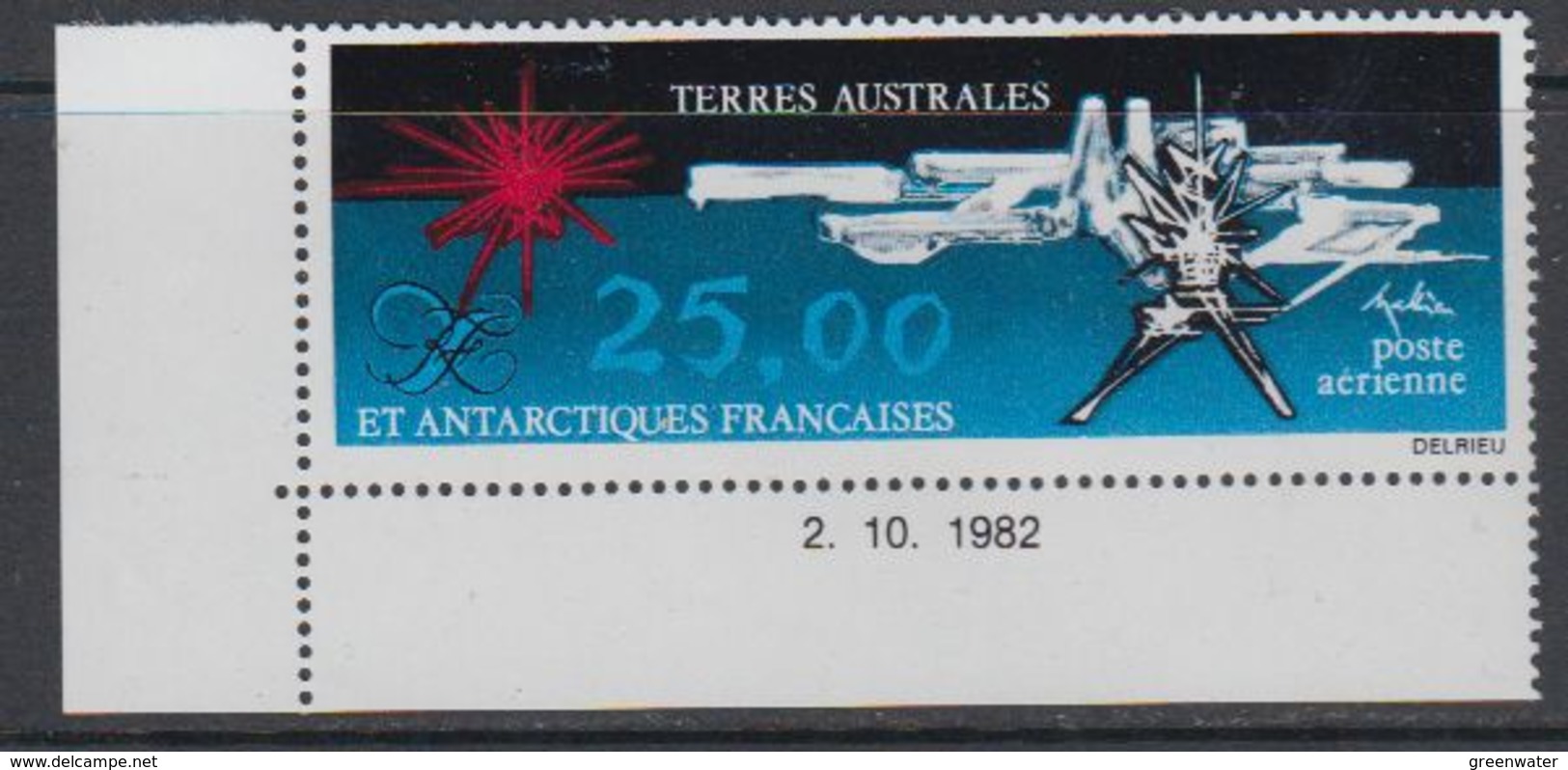 TAAF 1982 Painting / Mathieu 1v (corner, Printing Date) ** Mnh (40893N) - Luchtpost