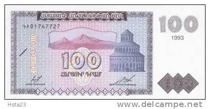 ARMENIE 100 Dram Daté De 1993 Pick 36 UNC - Arménie