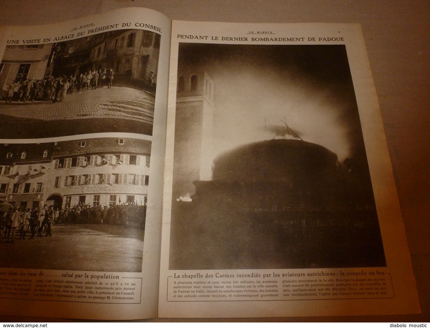 1918 LE MIROIR:;Héroïnes à Buckingham Palace(Miss->Atkinson,Affeek,Sinclair,->Lady Bowater,etc);Sté TSF à Nauen(All);etc - Francese