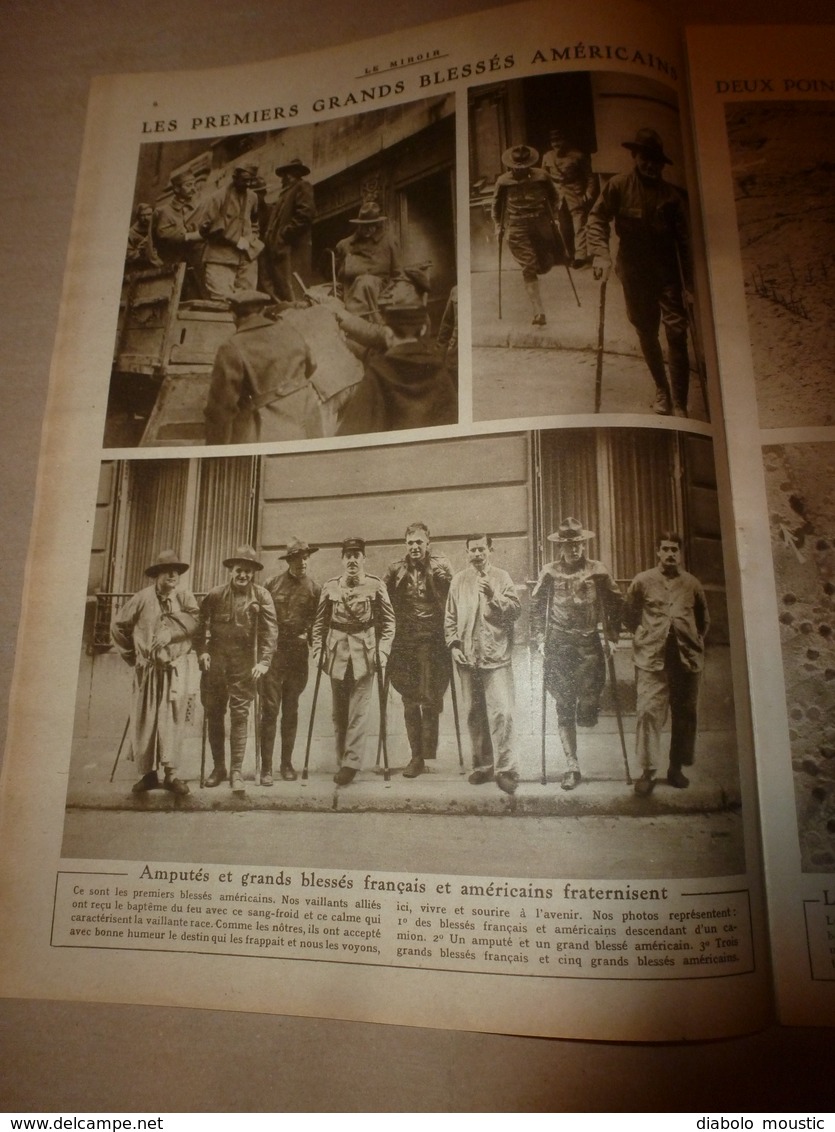 1918 LE MIROIR:;Héroïnes à Buckingham Palace(Miss->Atkinson,Affeek,Sinclair,->Lady Bowater,etc);Sté TSF à Nauen(All);etc - Francese