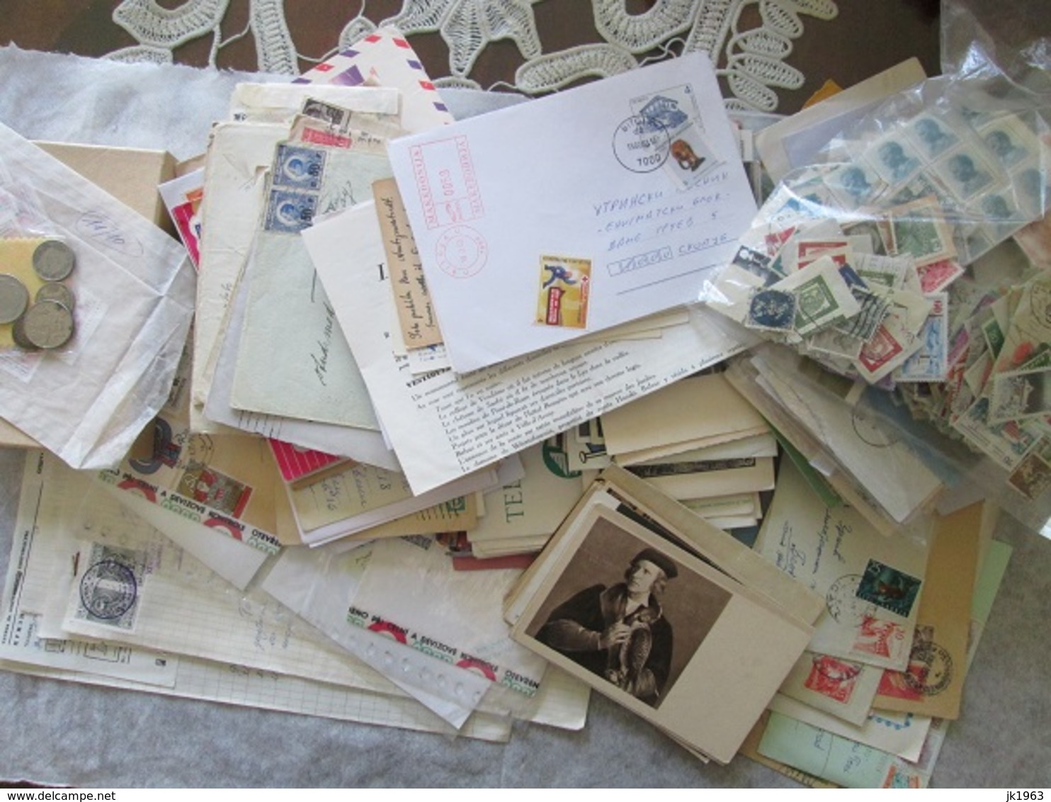 BIG LOT, 300+ COVERS, POSTCARDS, TELEGRAMS; 1500+WORLDWIDE STAMPS, AND OTHER, SEE 69 PHOTOS - Lots & Kiloware (mixtures) - Min. 1000 Stamps