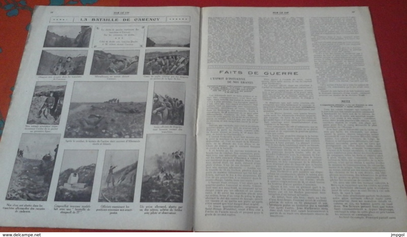 WW1 Revue Sur Le Vif N°29 29 Mai 1915 Bombardement Forts Metz,Bataille De Carency,Prisonniers Français En Allemagne - 1900 - 1949