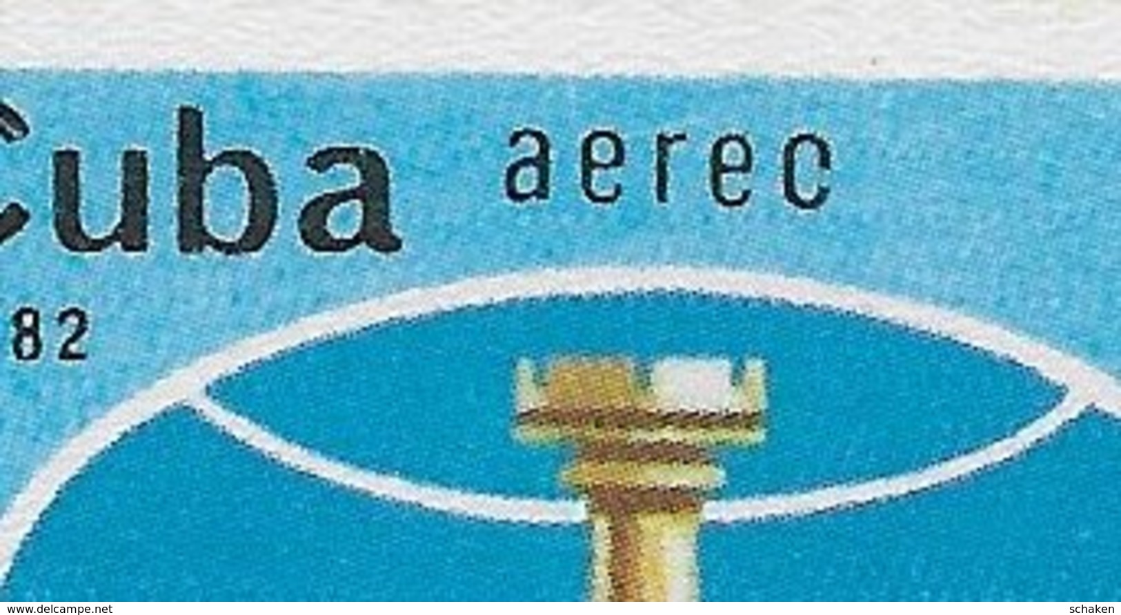 Cuba 1982; Chess Ajedrez Aerograma ERROR AEREC - Unused Stamps