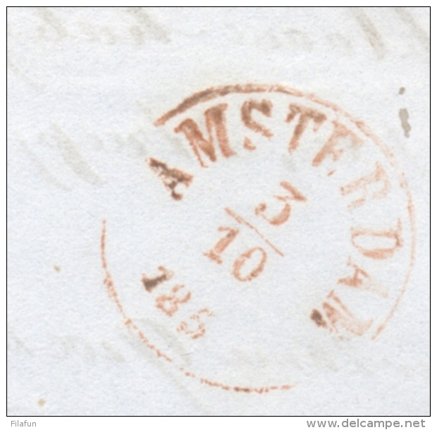 Nederland - 1851 - HARDERWIJK Op Complete Vouwbrief Naar Amsterdam - ...-1852 Prephilately