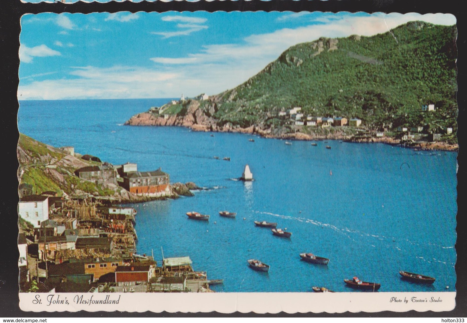 NEWFOUNDLAND - The Narrows With Fishing Boats - Unused - Large Crease - St. John's
