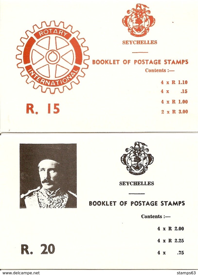 SEYCHELLES, 1980, Booklet 6/7, Rotary / Gordon - Seychelles (1976-...)