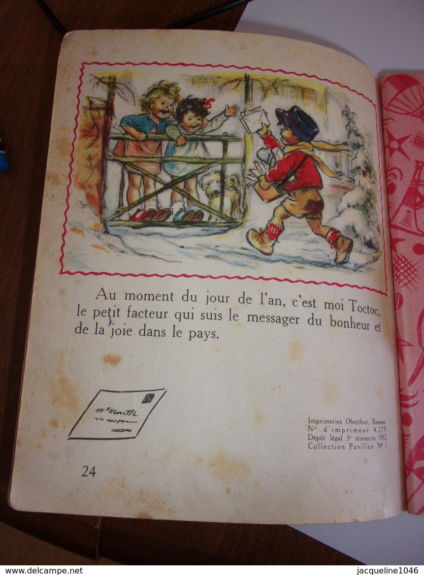 Toc Toc Le Patit Facteur Illustré GERMAINE BOURET 1952 - Autres & Non Classés