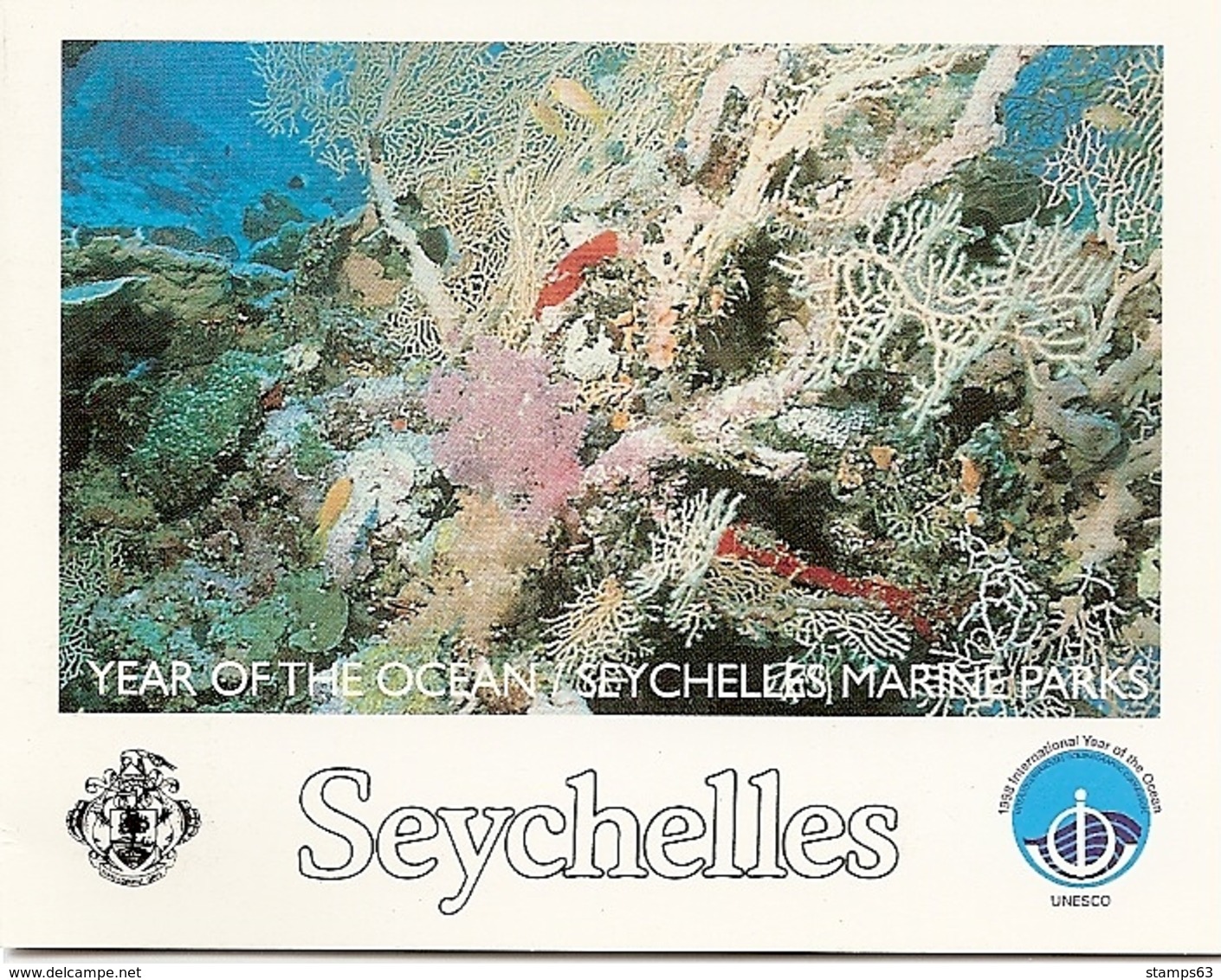 SEYCHELLES, 1998, Booklet 12, Year Of The Ocean - Seychellen (1976-...)