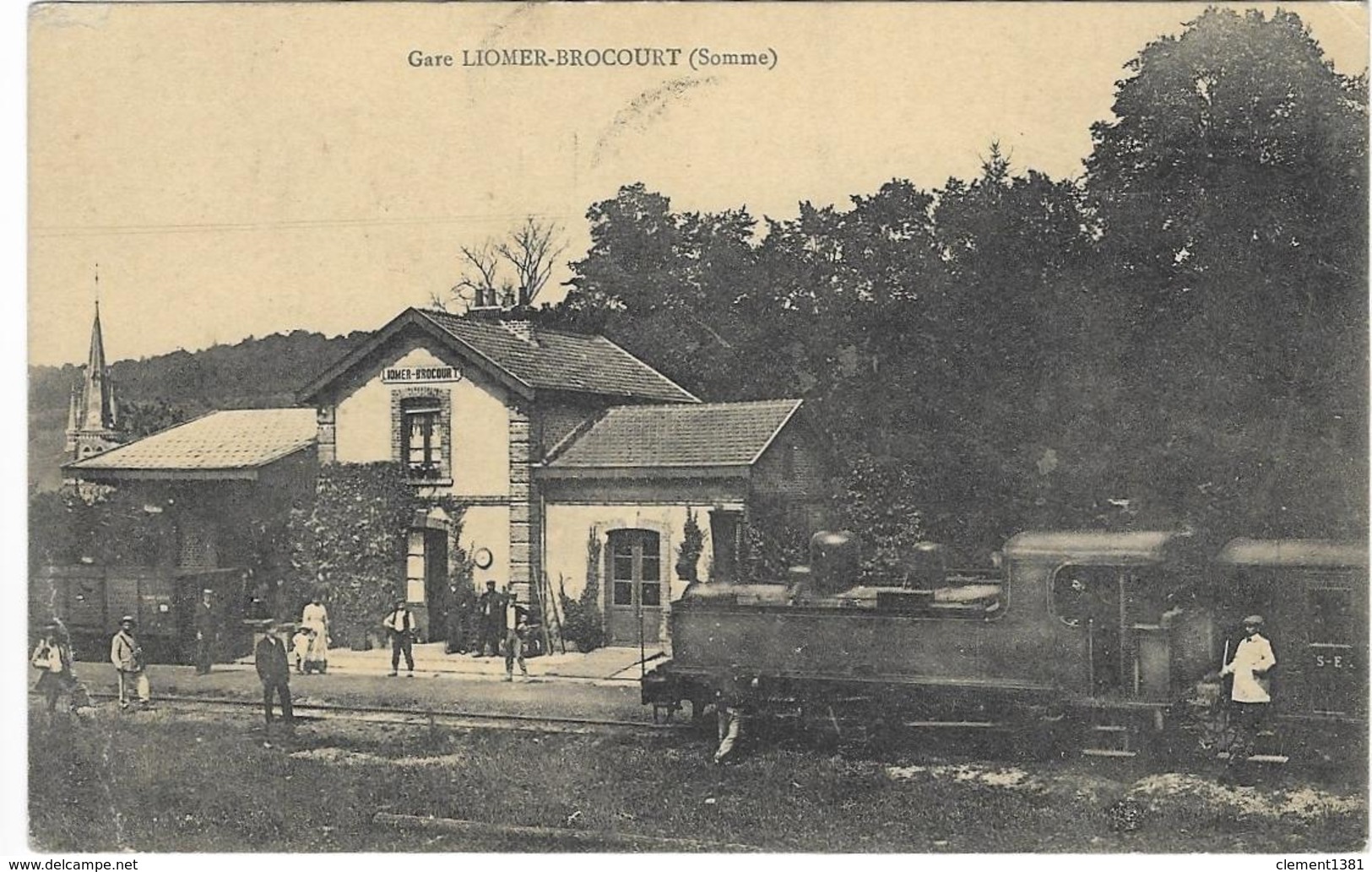 Liomer Brocourt Gare Circulee En 1913 - Autres & Non Classés
