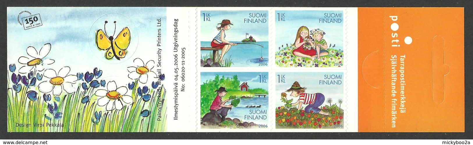 FINLAND 2006 SUMMER ACTIVITIES FLOWERS FISHING BUTTERFLIES BOOKLET MNH - Booklets