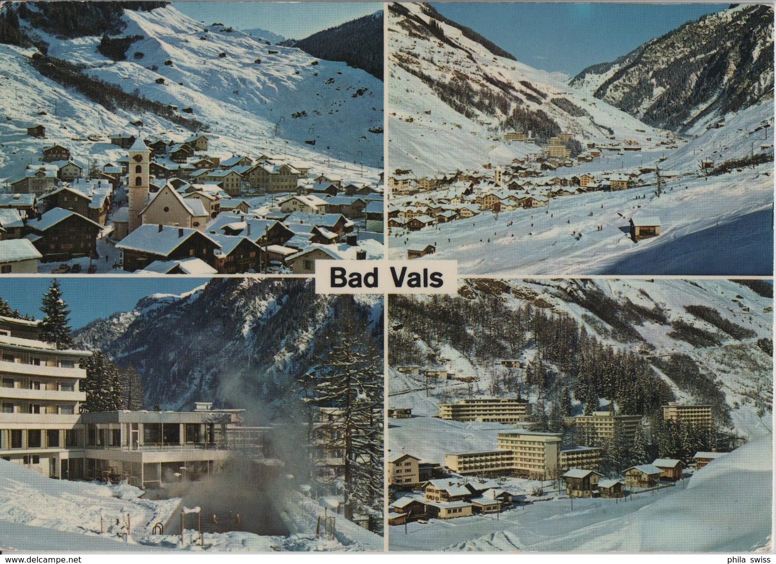 Bad Vals - Thermalschwimmbad, Kurhotels - Photo: Geiger - Vals