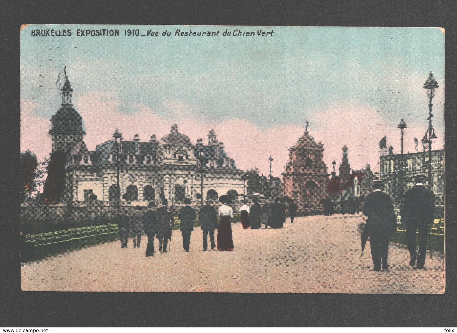 Brussel / Bruxelles Exposition 1910 - Vue Du Restaurant Du Chien Vert - Wereldtentoonstellingen