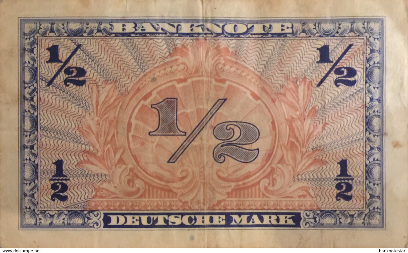 Germany West 1/2 Mark, WBZ-1/Ro.230 (1948) - Very Fine - 1/2 Deutsche Mark