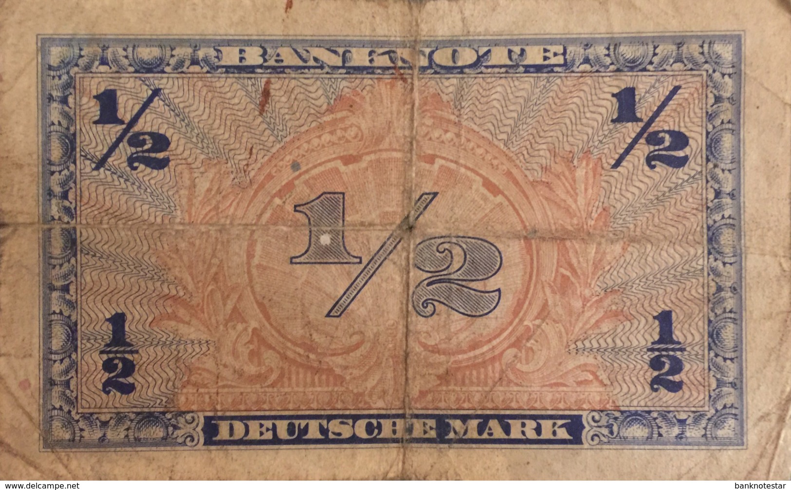 Germany West 1/2 Mark, WBZ-1/Ro.230 (1948) - Fine - 1/2 Duitse Mark