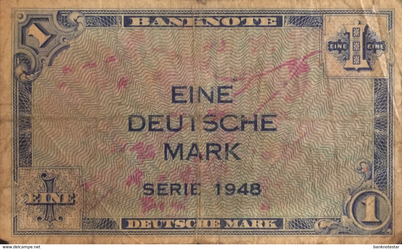 Germany West 1 Mark, WBZ-2/Ro.232 (1948) - Very Good - 1 Deutsche Mark